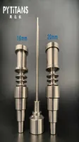 Domeless GR2 Titanium Nails Ceramic Enail Coils Hookahs 16mm 20mm Dnail Enail Heater Coil Carb Cap Kits For Both Female Male Glass5585810
