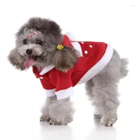 Dog Apparel Winter Warm Clothes Chihuahua Pug Clothing Christmas Pet Cat Costumes Funny Santa Claus Costume For Dogs Cats