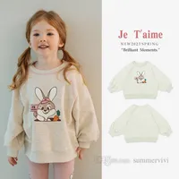 Easter children sweatshirt kids cute rabbit printed long sleeve pullover girls cartoon bunny pattern loose jumper Z1103