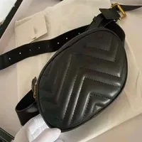 Designers Leather Marmont Waist Bags Bumbag Bag fashion Fanny Pack Running Belt Jogging Pouch chest Purse Fashion cowskin Shoulder289e