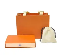 2021 Test Jewelry Box L Luxe Designer Stamp Sieradenverpakking met ladeboxen Tote Bag Hoogwaardige oranje dozen L0267119878
