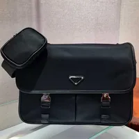 Designer bags mens shoulder bag nylon leather messenger bags top quality Men and women classic fashion street luxury handbag purse226Q