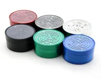 Whole Smoking Herb Grinder colorful 52mm63mm 4layer Maze Smoke Tobacco Grinders3093318