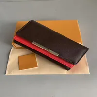 shpping Whole red bottoms lady long wallet multicolor coin purse Card holder original box women classic zipper pocket236a