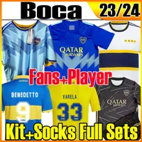 21/22 Boca Juniors soccer jerseys Fans Player version CARLITOS MARADONA TEVEZ DE ROSSI 2021 third 3rd 4th jersey MEN KIDS kits SETS football shirt uniforms Thailand