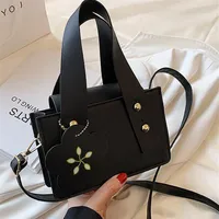 Summer small fresh female bag 2021 new trendy fashion portable small square bags net red simple casual one-shoulder messenger purs2794