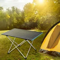 Camp Furniture Outdoor FoldableTable Portable Camping Desk For Ultralight Aluminium Hiking Climbing Fishing Picnic Folding Tables