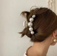 Elegant Pearl Hair Clips Claws Woman Hairpins Accessories Girls Crab Headwear Hairgrip Fashion Barrettes3248230