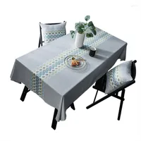Table Cloth Minimalism Style Fashion Linen Blending Household Rectangular Cover 2023