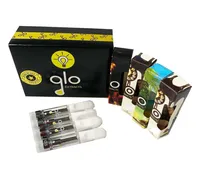 GLO Extracts Vape Cartridges Vaporizer Atomizers Thick Oil Carts Dab Wax Pen Ceramic Coil Glass Thick Tank 510 Thread Battery with6316136