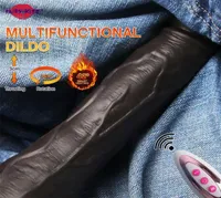 Adult Massager Automatic Telescopic Dildo Vibrator Wireless Control Rotating Penis Realistic Anal Dildos Suction Cup Big Cock Sex 3076776