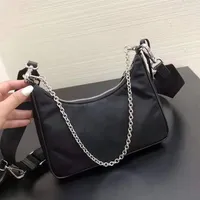 Luxury Designer Bags Nylon Waistbag Chest Purse Match Fabric Tote Handbags Wallet Belt Parachute Messenger Bag Crossbody 23cm Shou230T