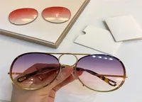 Luxury Women Designer Sunglasses CE 145S Metal Big Round Frame Glasses Detachable lens design Comes with a pair of lens UV400 pro7321477