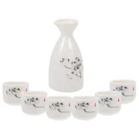 Hip Flasks Sake Ceramic Cups Japanese Set Bottle Cup Tea Serving Porcelain Drinking Pot Traditional Mug Sets Warmer Kungfu Novelty Coffee