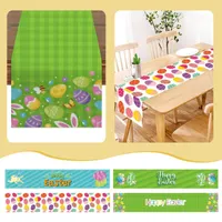 Table Cloth Easter Flag Holiday Egg Little Printed Vintage Decor Linen Tablecloth Home Decorations