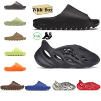 With Box slides shoes slippers men women designer sandals Onyx Bone Desert Sand Earth Brown Resin pantoufle slide mens trainers runners foam runner comfortable