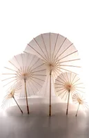 60pcs الزفاف الزفاف المظلات الورق الأبيض مظلات الجمال العناصر الصينية المظلة الحرف المظلة 60cm4787089