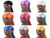 New Fashion Men039s Satin Durags Bandana Turban Wigs Men Silky Durag Headwear Headband Pirate Hat Hair Accessories8876560