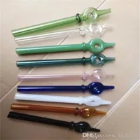 Smoking Pipes Color ring glass straight pipe Glass bongs Oil Burner Glass Water Pipes Oil Rigs Smoking