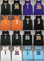 35 Kevin Durant Basketball Jerseys City Devin 1 Booker Chris 3 Paul Jersey edition Men Kids Youth Breathable mesh