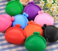 Gift Wrap Candy Color Mini Coin Bag Cute Purse Silicone Money Puse Wallet Wholesale