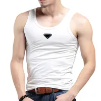 P-Ra T-Shirt für Männer Modedesigner Herren Polos Tees T-Shirts Tanktop Sommer Baumwolle runde Nackenhülse Weste Marken Damen Mans MANEN MANEN SOLID LOSS FIT BOTZEINGESTELLT