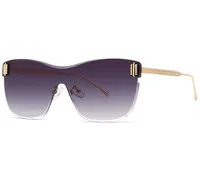 Summer sport Sunglasses Man Woman Unisex Fashion Glasses Retro Design UV400 mens women rimless sun eyeglasses silver gold metal fr5799601