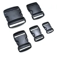 100pcs lot 20mm 25mm 32mm 50mm DIY Sewing Accessories Side Release Buckle Dual Adjustable Belts Tactical Backpack Straps Pet Webbi320e