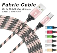 Micro USB Charging Charger Cable 3FT Long Premium Nylon Braided USB TYPE C Cable Sync data Charger Cord Weave Rope for Android Cel5073805