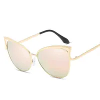 2020 Cat eye Sunglasses Women Brand Designer Metal Sun Glasses For Female vintage Oculos De Sol Feminino313b