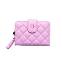 Whole wallet plain pattern bag solid whole pattern Most popular cute pink purse in whole274e