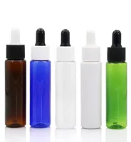 Capacity 30ml high quality PET Essential oil dropper bottle plastic dropper bottles with black and white cap F26851155718