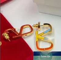 All-match Earring Ear Studs Jewelry Womens Men Designer Letter Luxurys Golden Fashion