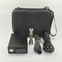 Fancier Cheap Electric Nail Dab Nail Box Kit Temperature Controller Case With Titanium Nail Kit For Glass Bongs Water pipe7250645