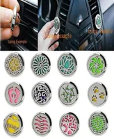 30mm Car Perfume Clip Home Essential Oil Diffuser For Car Locket Clip Stainless Steel Car Air Freshener Conditioning Vent Clip2148807