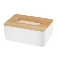 Wooden Tissue Box European Style Home Tissue Container Towel Napkin Holder Case for Office Home Decoration219B