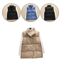 Women's Vests Casual Great Dual Side Wear Women Jacket Pocket Coat Comfy For Winter