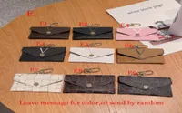 Leather Unisex Designer Key Pouch Fashion Purse keyrings Mini Wallets Coin Credit Card Holder 6 styles epacket6030792