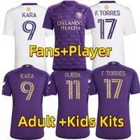 MLS 2023 2024 Orlando City Soccer Jerseys 23 24 24 Kara Pereyra Ojeda F. Torres Men Football Shirt Mundurs Top Fan Wersja gracza