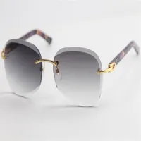 high quality lenses Rimless Plank Sunglasses Fashion Male and Femal men gold frame glasses fashion design sport Eyeglasses321i