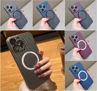 Carbon Fiber Cases For Apple iphone 14 Pro Max IPHONE 11 12 13 Pro 14 Plus Case Magnetic With Magsafe Wireless Charge Cover1382524