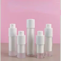 Storage Bottles 15 30 50ML Empty Vacuum Pump Refillable AS Plastic Lotion Sub-Bottling Facial Cream Airless Cosmetic Bottle