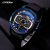 SINOBI Car Speed Sports Mens Watches Creative Men's Wristwatch Punk Waterproof Quartz watch Military Reloj Hombre Racing Watc278L
