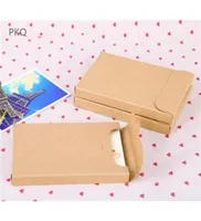50pcs Blank Kraft Paper Envelope Packaging Box For Postcard Po Box Greeting Card Packing Cardboard Box 15510815cm 2105179123079