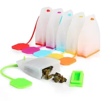 Silicone Tea Infuser Bag Reusable Safe Loose Leaf Tea Bags Strainer Filter For Tea Drinker Utensils