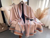 Warm Soft Neck Cashmere Scarf ladies Khaki Autumn Winter Cashmere Scarves For Women Long Luxury Comfortable shawls1868304