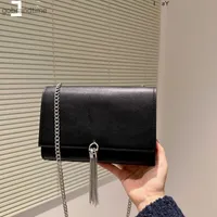 outlet Luxury brand Handbag Designer Chain Satchel Tassel Hands Purse Flap Brand Siant Lourent Classic Paris Bag Kate Flip Shoulder Women's Trendy HEP0
