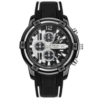 2020 SMAEL Relogio Masculino Smael Rubber strap Men's Fashion Quartz Watch SL-9081 fine dial Pin button 30M Waterproof Wrist 209j
