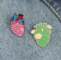 Heart Shape Enamel Brooches Pin for Women Fashion Dress Coat Shirt Demin Metal Funny Brooch Pins Badges Promotion Gift 2021 New De5436219