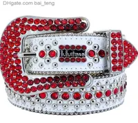 Designer Bb Belt Simon Belts for Men Women Shiny diamond belt Black Blue white multicolour with bling rhinestones as gift baiteng6063003